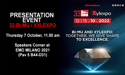 PRESENTATION EVENT OF XYLEXPO 2022 AND 33.BI-MU